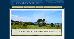 Desktop Screenshot of helensbaygc.com