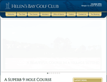 Tablet Screenshot of helensbaygc.com